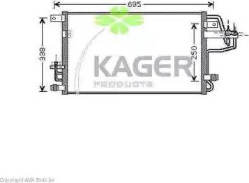 Kager 94-6350 - Kondensators, Gaisa kond. sistēma autodraugiem.lv