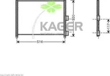 Kager 946212 - Kondensators, Gaisa kond. sistēma autodraugiem.lv