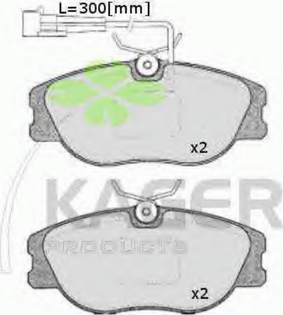 Kager 35-0238 - Bremžu uzliku kompl., Disku bremzes autodraugiem.lv