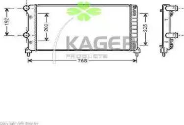 Kager 31-0440 - Radiators, Motora dzesēšanas sistēma autodraugiem.lv