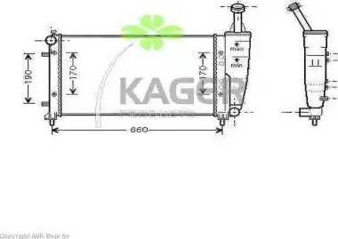 Kager 31-0456 - Radiators, Motora dzesēšanas sistēma autodraugiem.lv