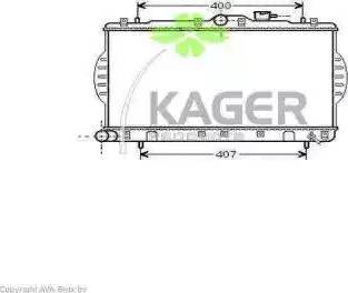 Kager 310516 - Radiators, Motora dzesēšanas sistēma autodraugiem.lv