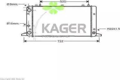 Kager 31-0009 - Radiators, Motora dzesēšanas sistēma autodraugiem.lv