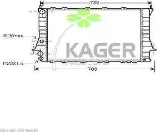 Kager 31-0013 - Radiators, Motora dzesēšanas sistēma autodraugiem.lv