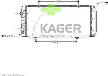 Kager 31-0861 - Radiators, Motora dzesēšanas sistēma autodraugiem.lv