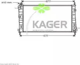 Kager 31-0365 - Radiators, Motora dzesēšanas sistēma autodraugiem.lv