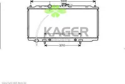 Kager 31-0277 - Radiators, Motora dzesēšanas sistēma autodraugiem.lv