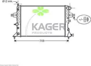 Kager 31-0798 - Radiators, Motora dzesēšanas sistēma autodraugiem.lv