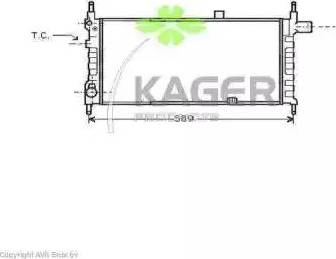 Kager 31-0747 - Radiators, Motora dzesēšanas sistēma autodraugiem.lv