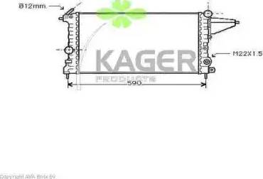 Kager 31-0760 - Radiators, Motora dzesēšanas sistēma autodraugiem.lv