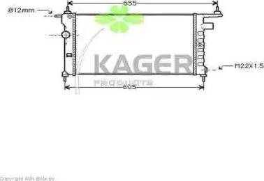 Kager 31-0768 - Radiators, Motora dzesēšanas sistēma autodraugiem.lv