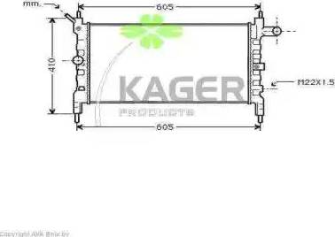 Kager 31-0739 - Radiators, Motora dzesēšanas sistēma autodraugiem.lv