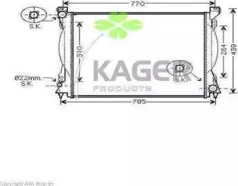 Kager 311644 - Radiators, Motora dzesēšanas sistēma autodraugiem.lv