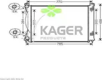 Kager 311641 - Radiators, Motora dzesēšanas sistēma autodraugiem.lv