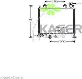 Kager 311652 - Radiators, Motora dzesēšanas sistēma autodraugiem.lv