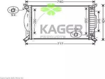 Kager 311630 - Radiators, Motora dzesēšanas sistēma autodraugiem.lv