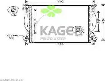 Kager 311629 - Radiators, Motora dzesēšanas sistēma autodraugiem.lv