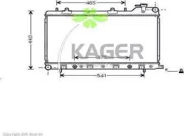 Kager 31-1035 - Radiators, Motora dzesēšanas sistēma autodraugiem.lv