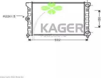 Kager 31-1192 - Radiators, Motora dzesēšanas sistēma autodraugiem.lv