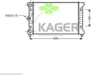 Kager 31-1169 - Radiators, Motora dzesēšanas sistēma autodraugiem.lv