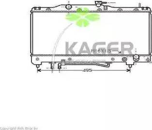 Kager 31-1106 - Radiators, Motora dzesēšanas sistēma autodraugiem.lv