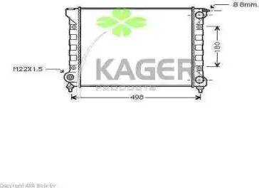 Kager 31-1175 - Radiators, Motora dzesēšanas sistēma autodraugiem.lv