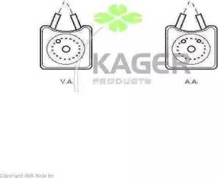 Kager 31-1230 - Eļļas radiators, Motoreļļa autodraugiem.lv