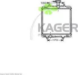 Kager 31-1788 - Radiators, Motora dzesēšanas sistēma autodraugiem.lv