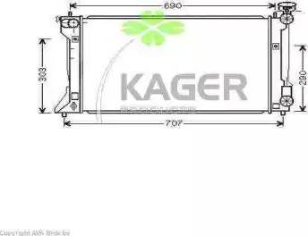 Kager 311778 - Radiators, Motora dzesēšanas sistēma autodraugiem.lv