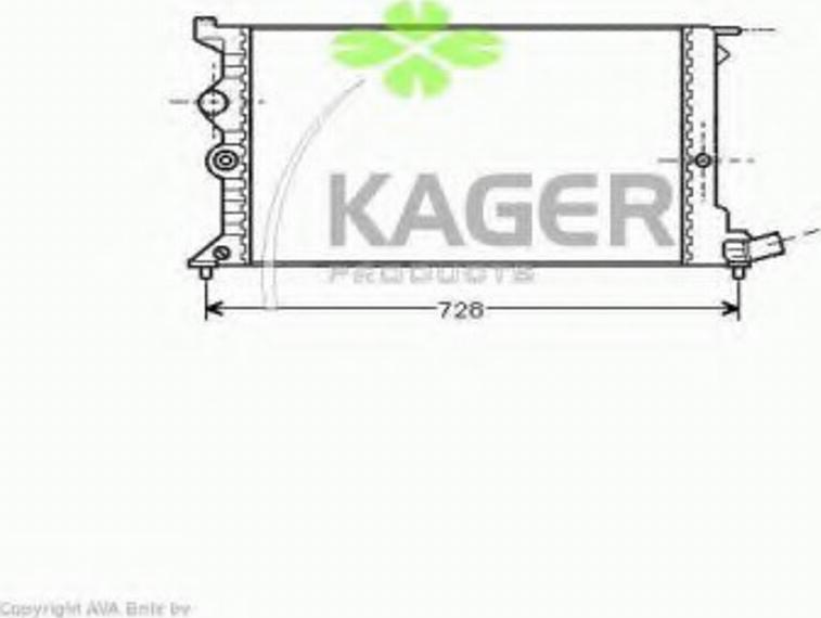 Kager 313588 - Radiators, Motora dzesēšanas sistēma autodraugiem.lv