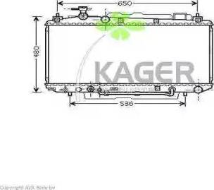 Kager 313012 - Radiators, Motora dzesēšanas sistēma autodraugiem.lv