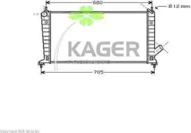 Kager 313110 - Radiators, Motora dzesēšanas sistēma autodraugiem.lv