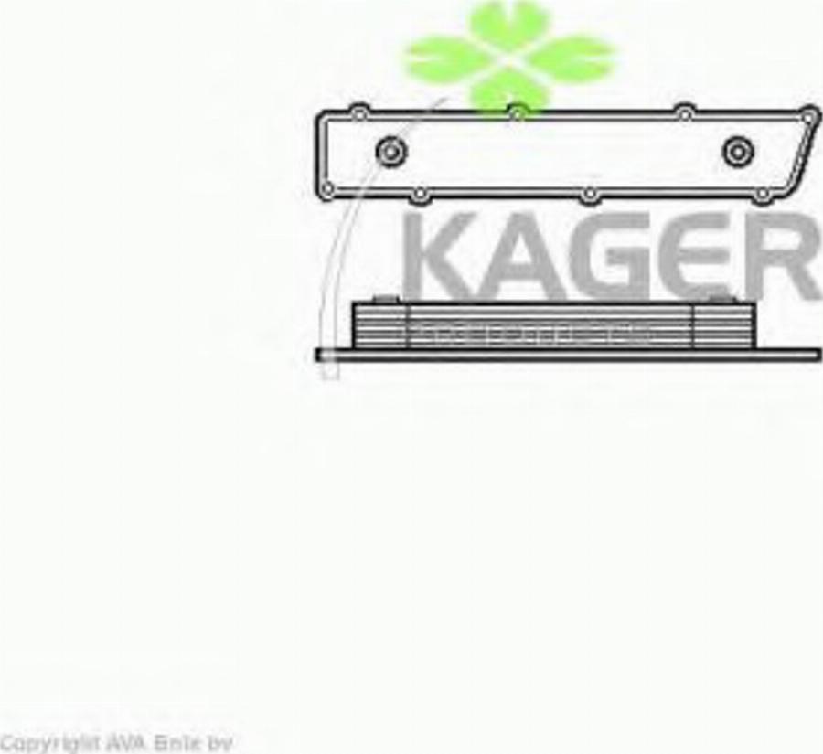 Kager 313815 - Eļļas radiators, Motoreļļa autodraugiem.lv