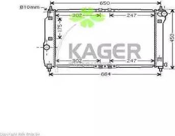 Kager 31-2444 - Radiators, Motora dzesēšanas sistēma autodraugiem.lv