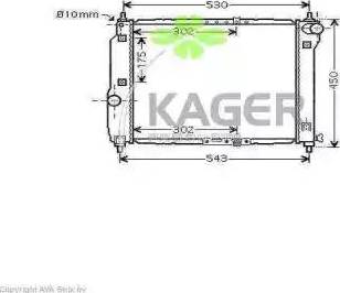 Kager 31-2441 - Radiators, Motora dzesēšanas sistēma autodraugiem.lv