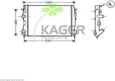 Kager 31-2447 - Radiators, Motora dzesēšanas sistēma autodraugiem.lv