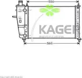 Kager 31-2656 - Radiators, Motora dzesēšanas sistēma autodraugiem.lv