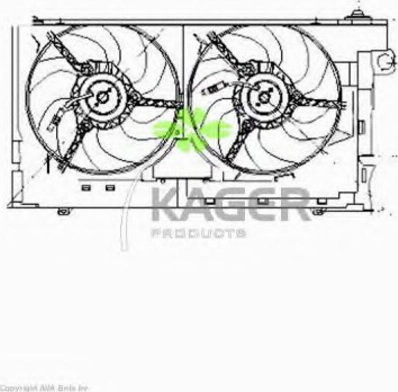 Kager 322039 - Ventilators, Motora dzesēšanas sistēma autodraugiem.lv