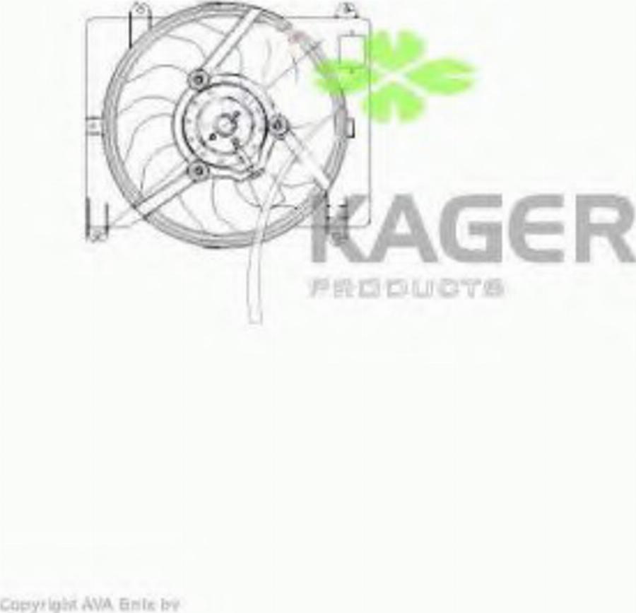 Kager 322136 - Ventilators, Motora dzesēšanas sistēma autodraugiem.lv