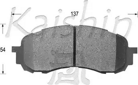 Kaishin D7058 - Bremžu uzliku kompl., Disku bremzes autodraugiem.lv