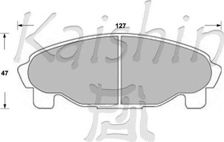 Kaishin FK0027 - Bremžu uzliku kompl., Disku bremzes autodraugiem.lv