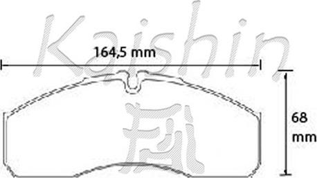 Kaishin FK1321 - Bremžu uzliku kompl., Disku bremzes autodraugiem.lv