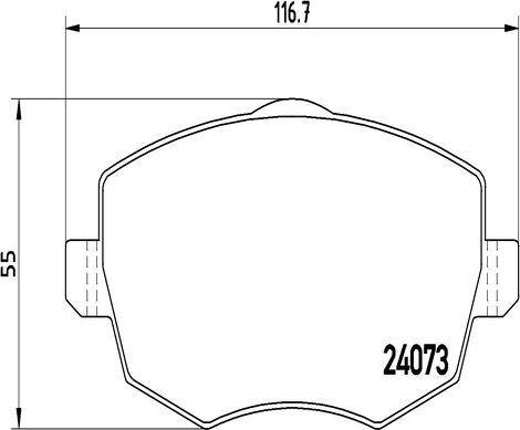 Kaishin FK20225 - Bremžu uzliku kompl., Disku bremzes autodraugiem.lv