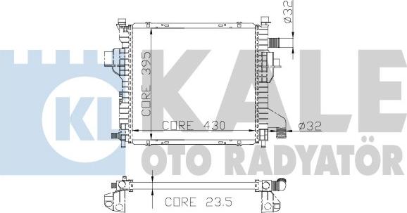 KALE OTO RADYATÖR 197100 - Radiators, Motora dzesēšanas sistēma autodraugiem.lv