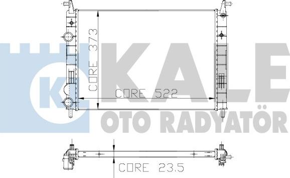 KALE OTO RADYATÖR 142900 - Radiators, Motora dzesēšanas sistēma autodraugiem.lv