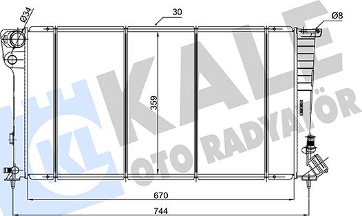 KALE OTO RADYATÖR 154200 - Radiators, Motora dzesēšanas sistēma autodraugiem.lv