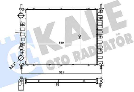KALE OTO RADYATÖR 158000 - Radiators, Motora dzesēšanas sistēma autodraugiem.lv