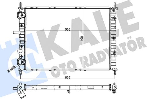 KALE OTO RADYATÖR 158200 - Radiators, Motora dzesēšanas sistēma autodraugiem.lv