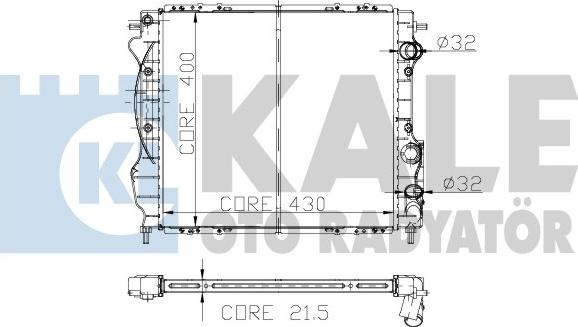 KALE OTO RADYATÖR 152900 - Radiators, Motora dzesēšanas sistēma autodraugiem.lv