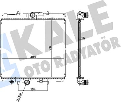 KALE OTO RADYATÖR 160500 - Radiators, Motora dzesēšanas sistēma autodraugiem.lv